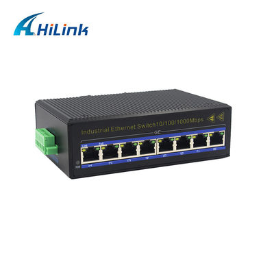 Unmanaged 10/100/1000Mbps Industrial Ethernet Switch 8 Port IP40