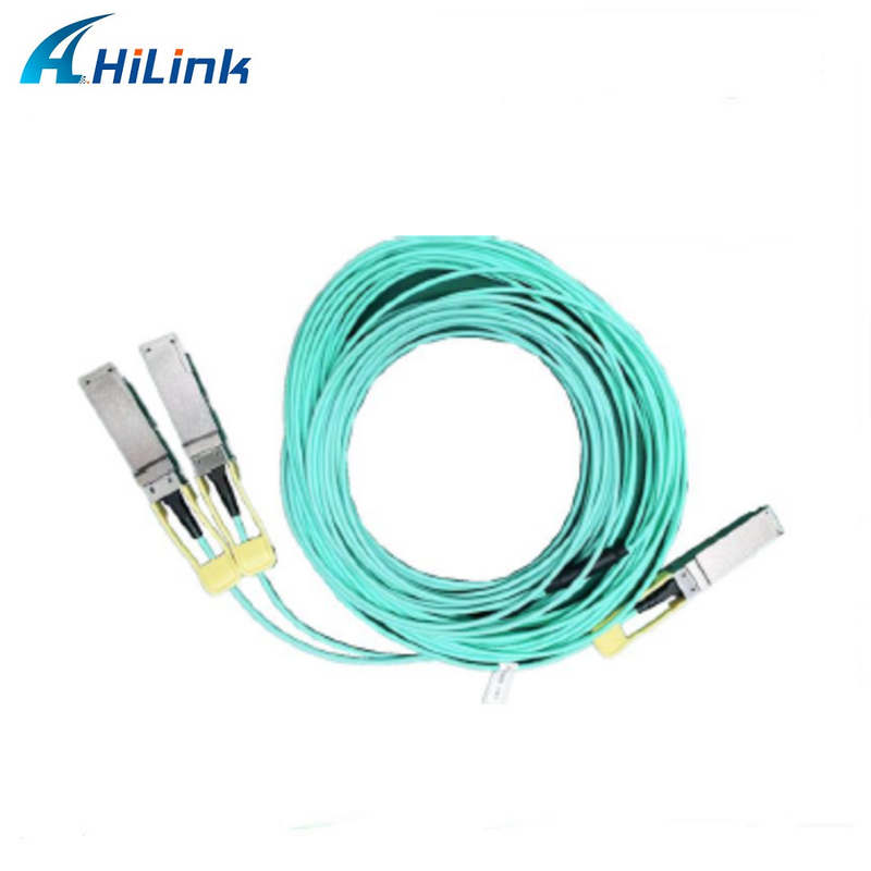200G QSFP56 To QSFP56 2*100G Active Optical Cable PAM4 AOC Infiniband Support