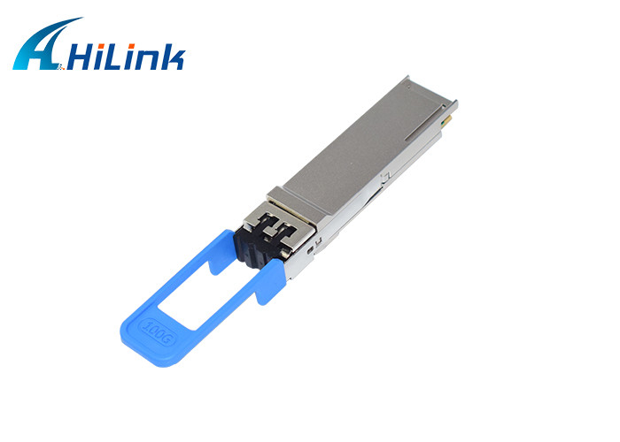 100G LR1 QSFP28 Modul Transceiver Optik Lambda Tunggal 1310nm 10km LC Untuk Pusat Data