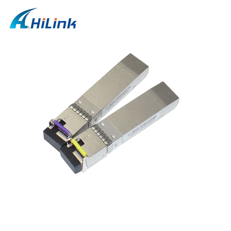 10Gb/s 100KM BiDi SFP+ Transceiver 1490/1550nm Konektor LC Modul Tunggal DOM