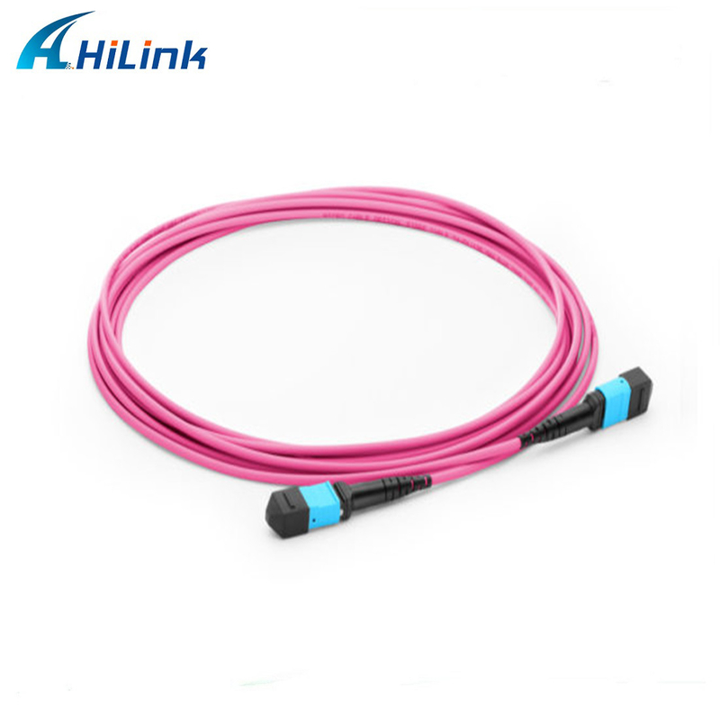 PLC 16 Cores MPO Serat optik splitter wanita OM4 Tipe Multimode