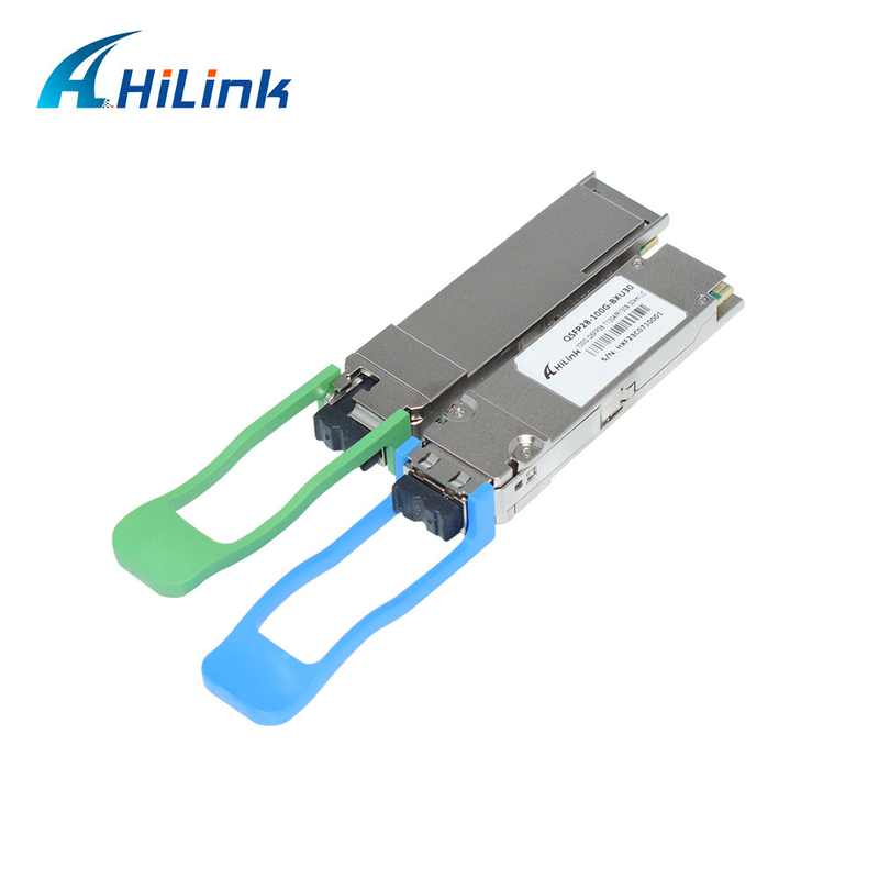 Pemancar 100GBASE-ER BIDI 40KM Simplex LC 1304/1309nm EML+APD QSFP28-BX-D40