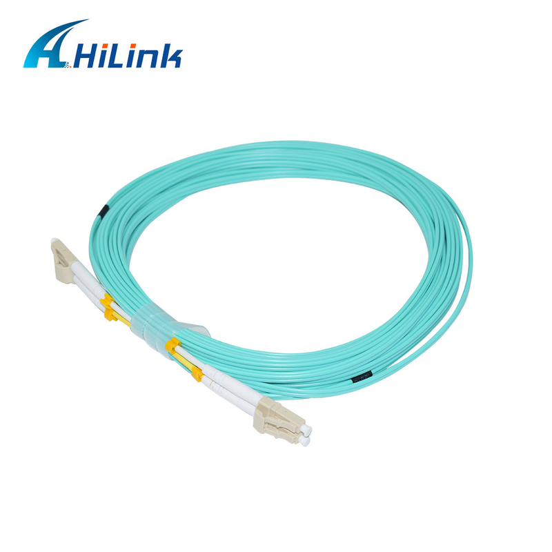PVC 1-5M Serat optik Kabel Jumper Patch Cord LC/UPC-LC/UPC OM3 OM4 Duplex 2.0/3.0mm