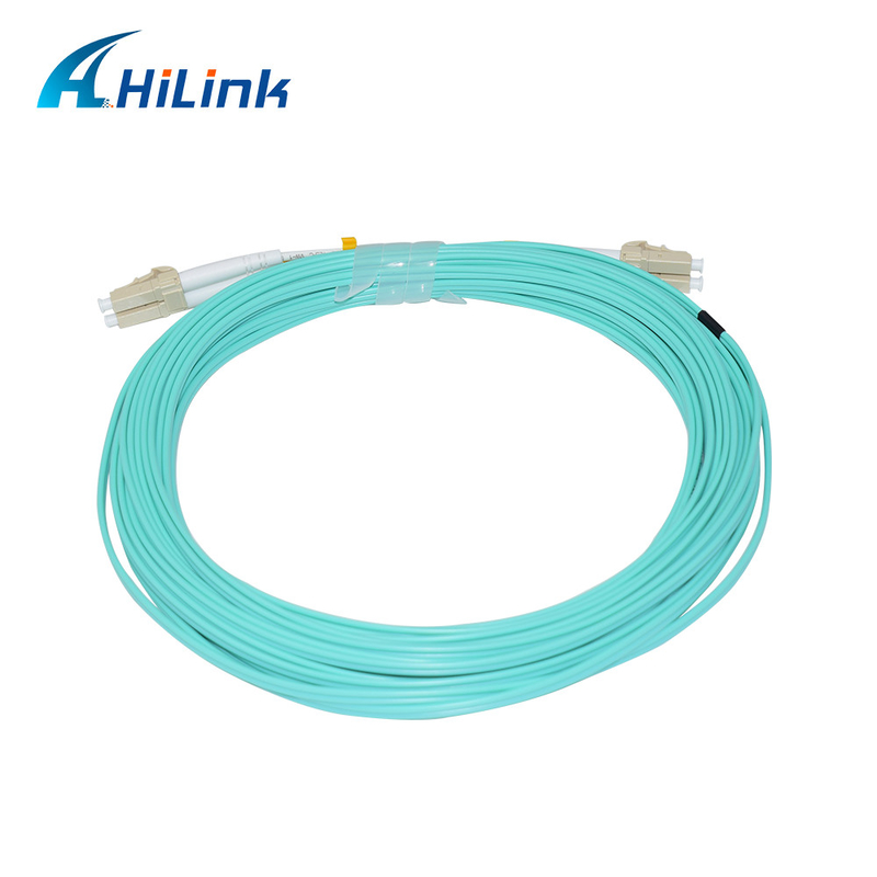 PVC 1-5M Serat optik Kabel Jumper Patch Cord LC/UPC-LC/UPC OM3 OM4 Duplex 2.0/3.0mm