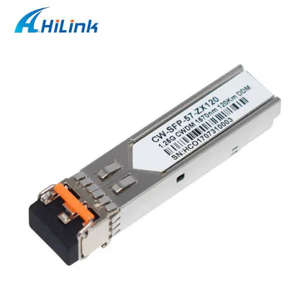 1.25G CWDM 120KM CWDM-SFP Transceiver 1570nm CWDM Optik Warna 1000BASE DOM LC SMF