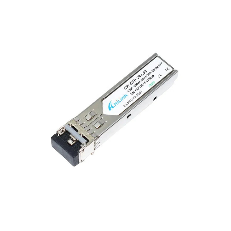 1000BASE-ZX Duplex LC 1.25G 1290nm 80km DOM CWDM SFP Modul Transceiver Mode Tunggal