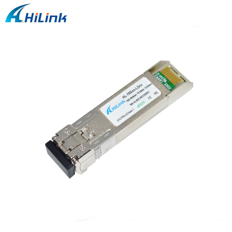 SFP+ 10Gig Ethernet Module 10G SR 850nm 300M LC Duplex DDM Fiber Optic Transceiver untuk Jaringan 4G Fungsi WDM untuk FTTH SFP-10G-SR