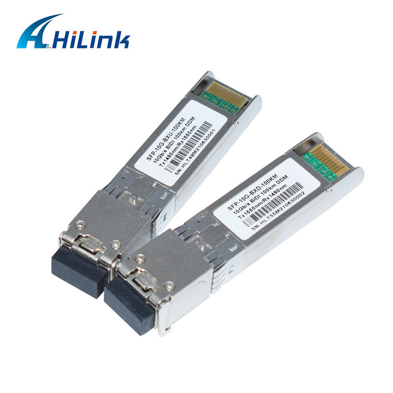 10G SFP+ BIDI 100km TX1490NM/RX1550NM LC Fiber Optic Transceiver SFP-10G-BX-100km