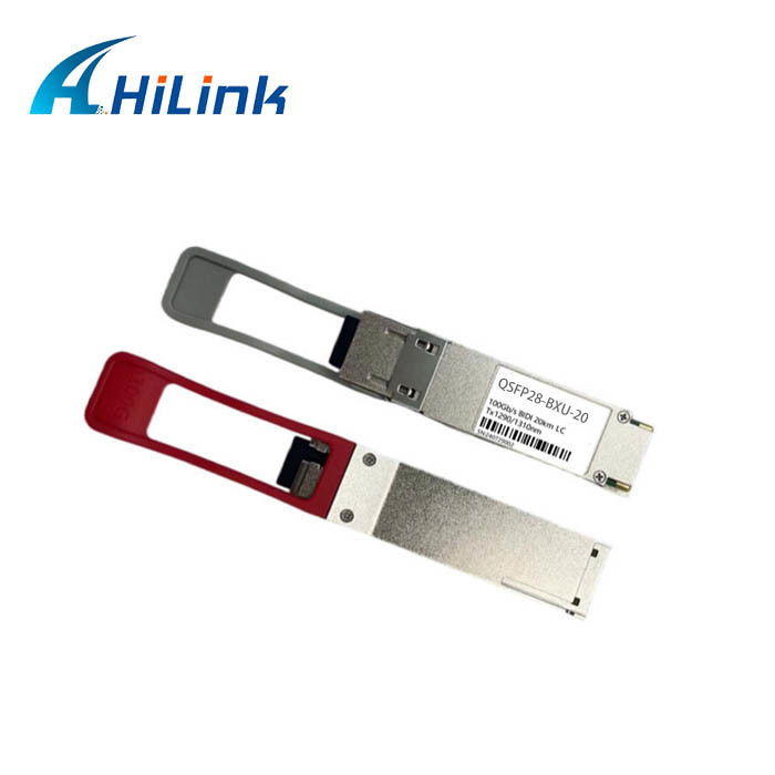 Modul QSFP28 BiDi 100G Base untuk Lingkungan 0 hingga 70C Laju Data 10km dan 20km