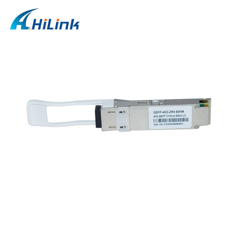 40G 80KM QSFP+ EML+APD LWDM 1295-1304NM LC Connector Modul Transceiver Komersial