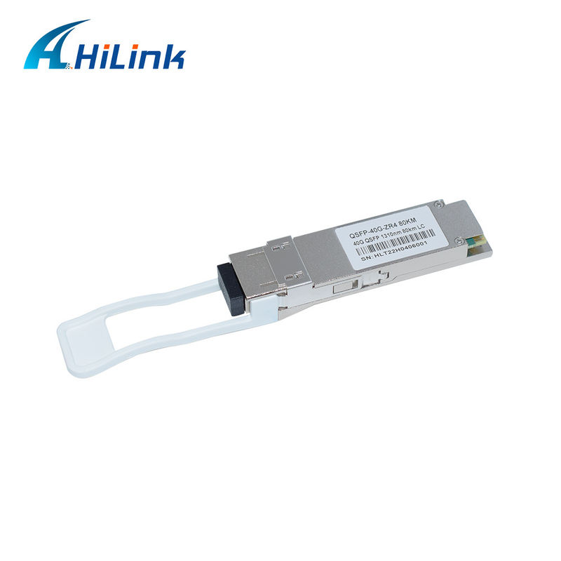 40G 80KM QSFP+ EML+APD LWDM 1295-1304NM LC Connector Modul Transceiver Komersial