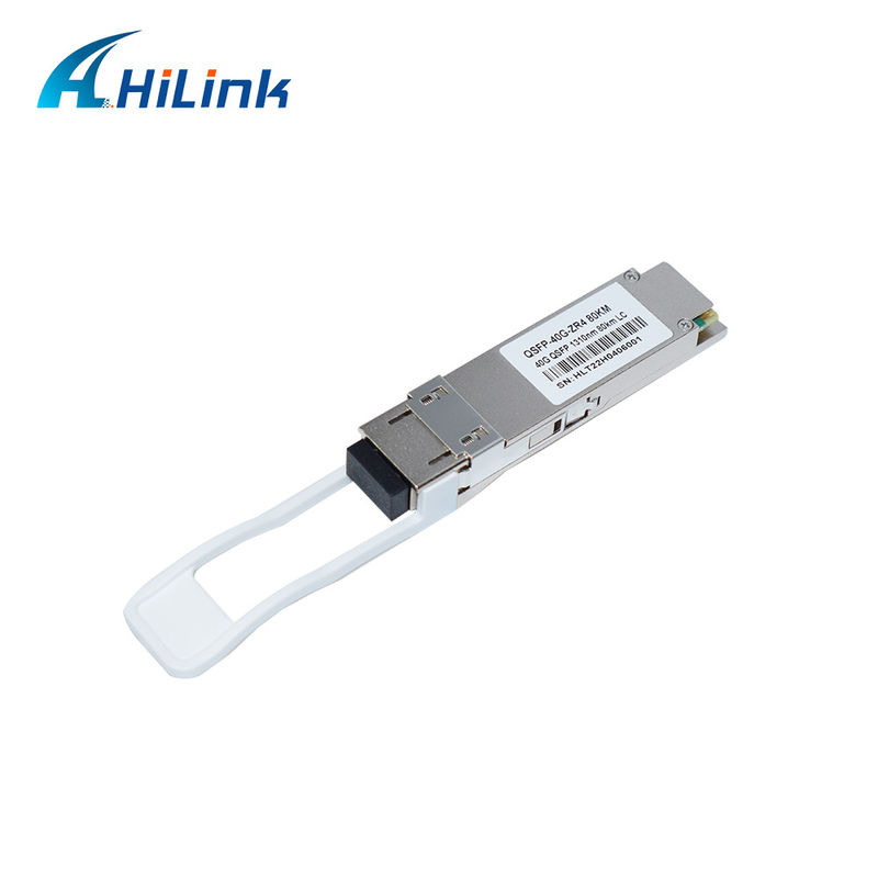 40G 80KM QSFP+ EML+APD LWDM 1295-1304NM LC Connector Modul Transceiver Komersial