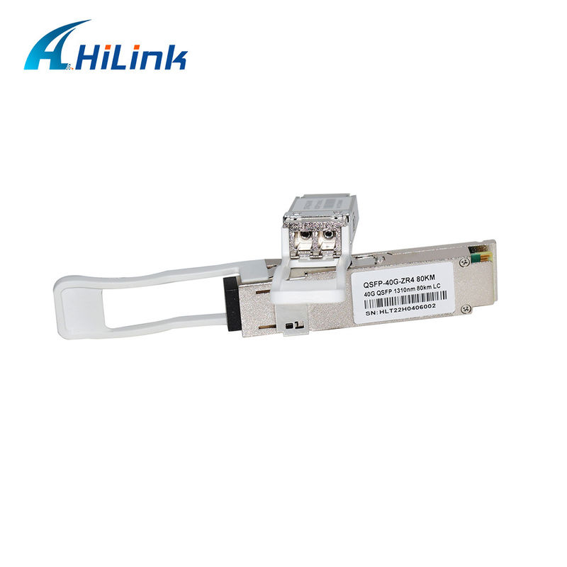 40G 80KM QSFP+ EML+APD LWDM 1295-1304NM LC Connector Modul Transceiver Komersial