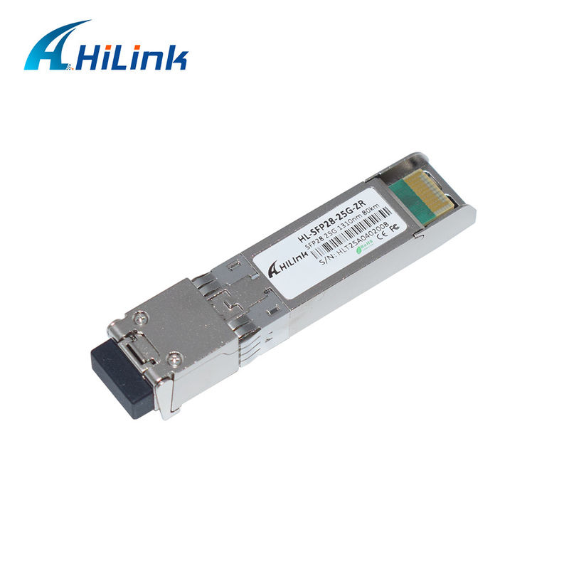 25G ZR SFP 80km LC 25G Ethernet SFP Transceiver DOM 1310NM Fiber Optic Transceiver