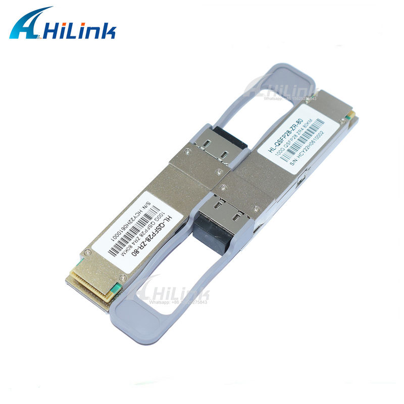 QSFP28 ZR4 80KM LWDM4 1295-1304NM LC Connector SOA+Pin Fiber Optic Transceiver Harga Baik Komunikasi & Jaringan Produk