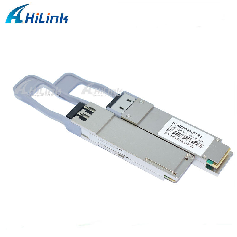 QSFP28 ZR4 80KM LWDM4 1295-1304NM LC Connector SOA+Pin Fiber Optic Transceiver Harga Baik Komunikasi & Jaringan Produk