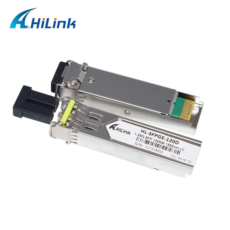 HL-SFPGE-120D HILINK 1.25G SFP Jarak Panjang 120km 1550nm Konektor LC Modul GBIC DDM