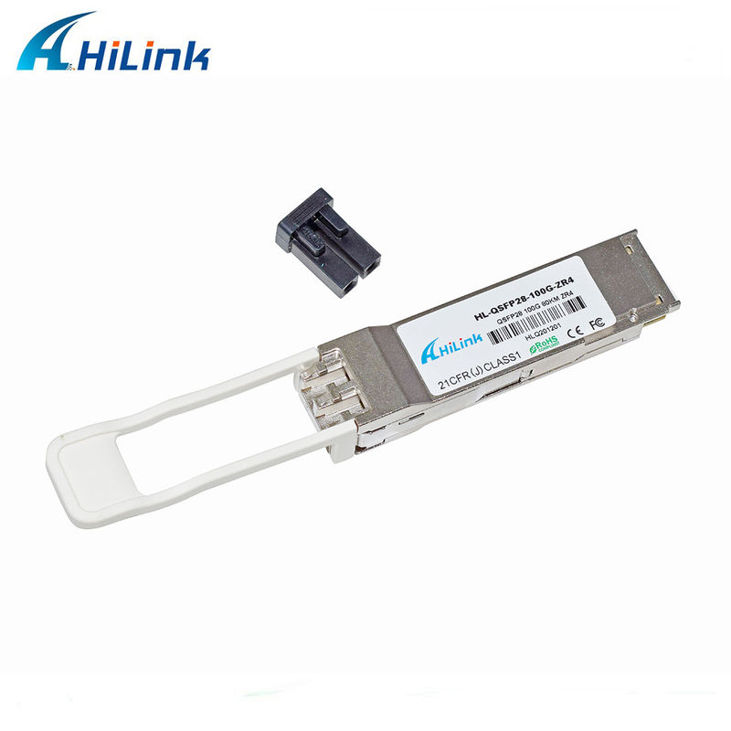 Hilink 100G QSFP28 ZR4 80km LWDM 1295-1304NM SOA+PIN DUPLEX LC CONNECTOR MODULAN Transceiver