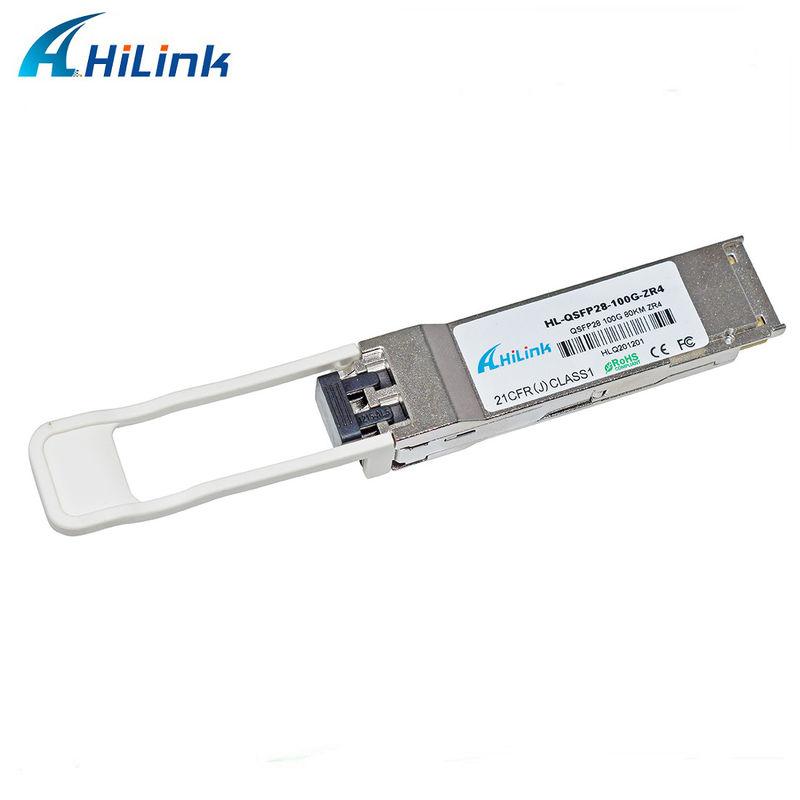 Hilink 100G QSFP28 ZR4 80km LWDM 1295-1304NM SOA+PIN DUPLEX LC CONNECTOR MODULAN Transceiver