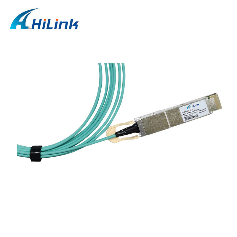 400G QSFP DD Kabel Optik Aktif 8x26.5625GBd ((PAM4) Antarmuka listrik Kabel DDM 3M MMF