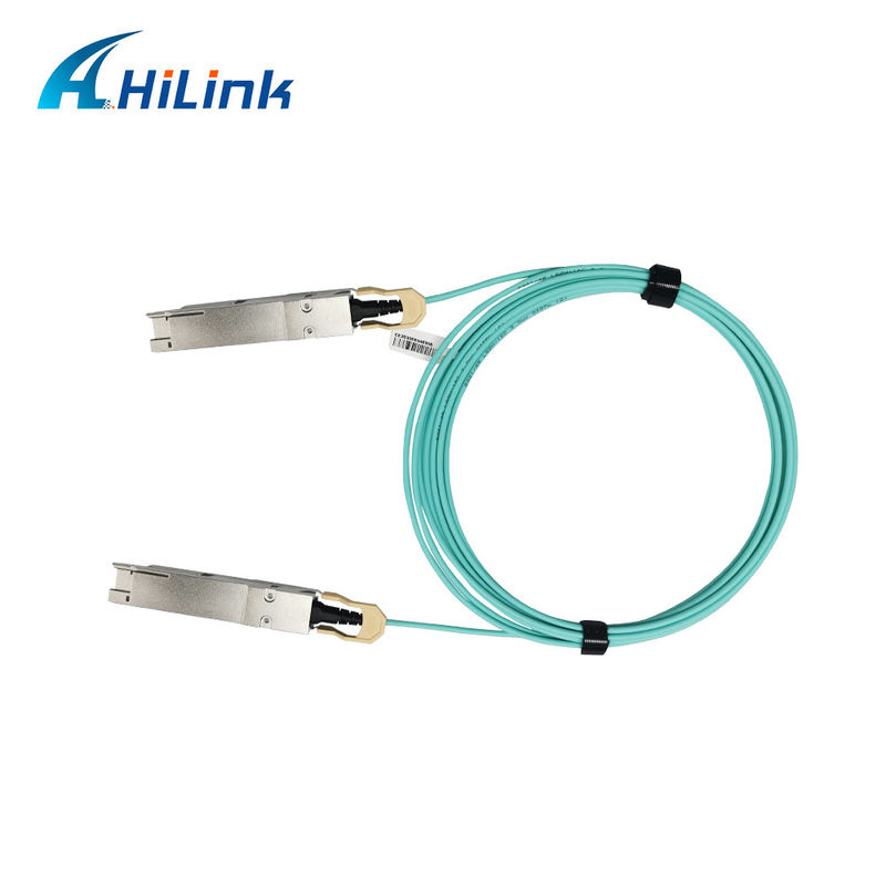400G QSFP DD Kabel Optik Aktif 8x26.5625GBd ((PAM4) Antarmuka listrik Kabel DDM 3M MMF