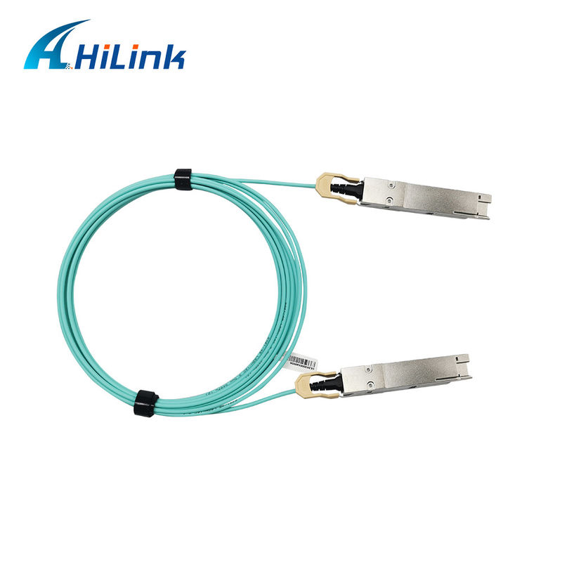 400G QSFP DD Kabel Optik Aktif 8x26.5625GBd ((PAM4) Antarmuka listrik Kabel DDM 3M MMF