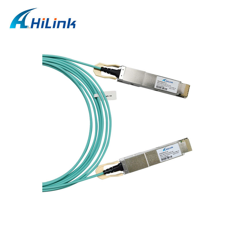 400G QSFP DD Kabel Optik Aktif 8x26.5625GBd ((PAM4) Antarmuka listrik Kabel DDM 3M MMF