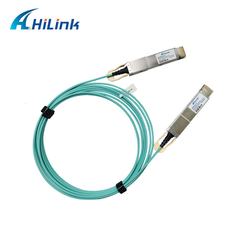400G QSFP DD Kabel Optik Aktif 8x26.5625GBd ((PAM4) Antarmuka listrik Kabel DDM 3M MMF