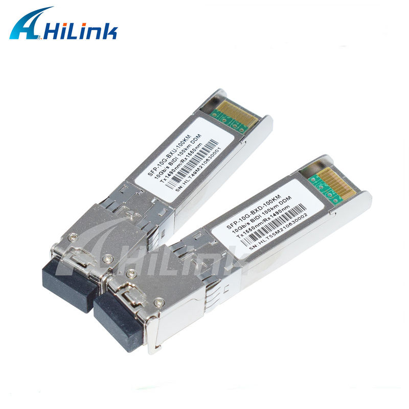 Modul Transceiver 10G SFP BIDI 3- Jangkauan 100KM 1490/1550NM EML APD untuk Jaringan Jarak Jauh Berkecepatan Tinggi