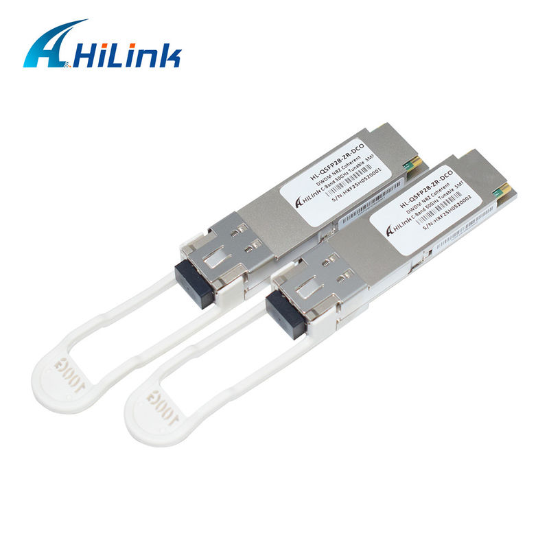 HL-QSFP28-DCO ZR QSFP28 Transceiver Optik Koheren Digital dengan Laju Data 100G dan Konektor LC