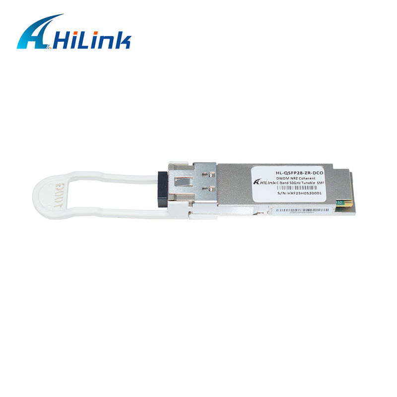 HL-QSFP28-DCO ZR QSFP28 Transceiver Optik Koheren Digital dengan Laju Data 100G dan Konektor LC