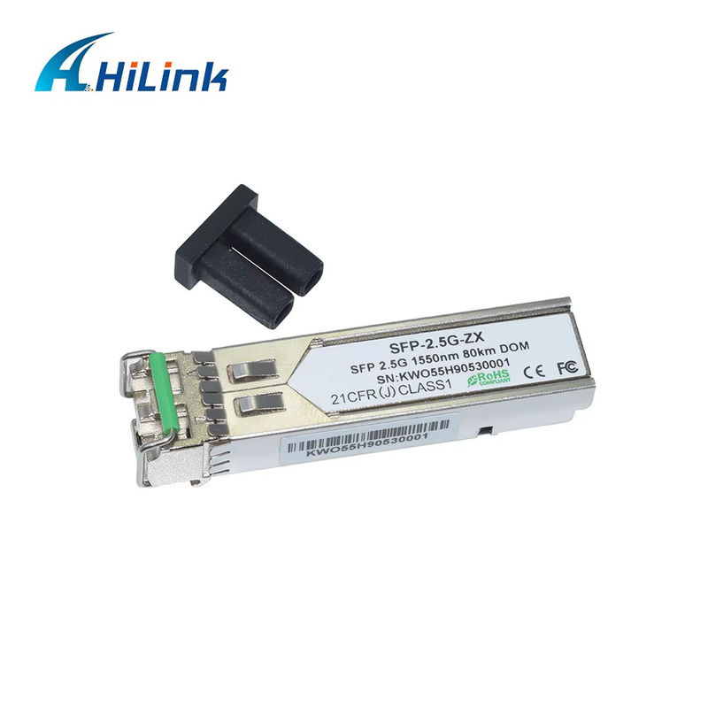 Pabrik Profesional 2.5G SFP 80KM 1550nm LC Connector Fiber Optic Module