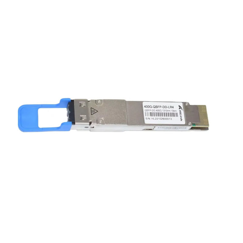 400Gb/s QSFP-DD LR4 10km SMF Optical Transceiver Duplex LC Connector untuk RoHS Compliant dan Jarak Panjang