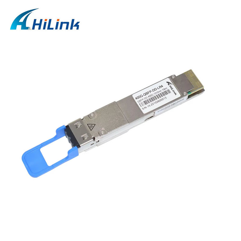 400Gb/s QSFP-DD LR4 10km SMF Optical Transceiver Duplex LC Connector untuk RoHS Compliant dan Jarak Panjang