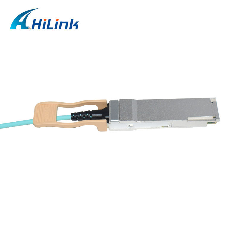 Solusi Kabel Optik Aktif (AOC) 200G QSFP56 ke 2*QSFP28 2*100G Bersertifikasi untuk Transmisi Data pada Suhu Ekstrem