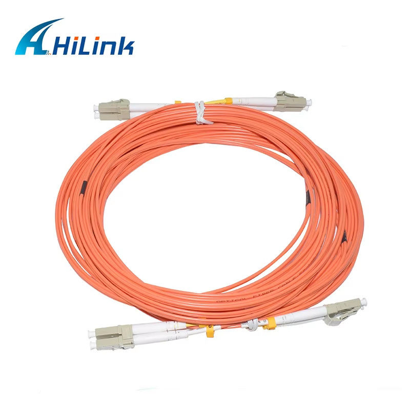 Kabel Patch Cord 5M LC/UPC ke LC/UPC 2.0mm Dupleks Multi-Mode OM2 Fiber