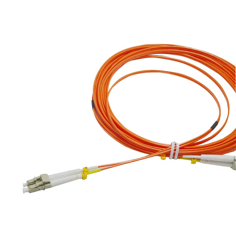 Kabel Patch Cord 5M LC/UPC ke LC/UPC 2.0mm Dupleks Multi-Mode OM2 Fiber