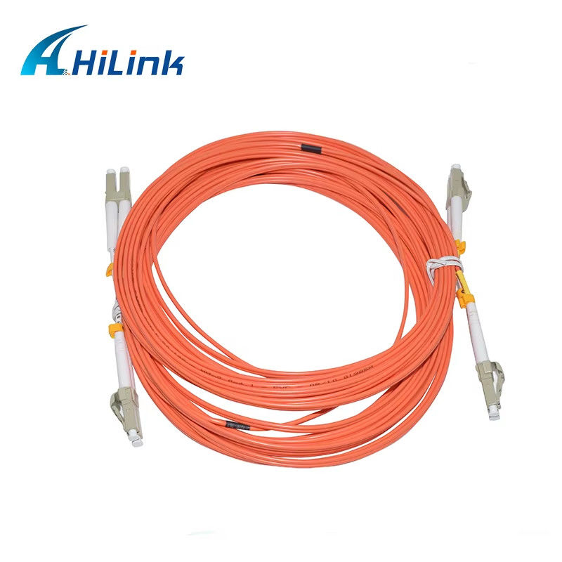 Kabel Patch Cord 5M LC/UPC ke LC/UPC 2.0mm Dupleks Multi-Mode OM2 Fiber