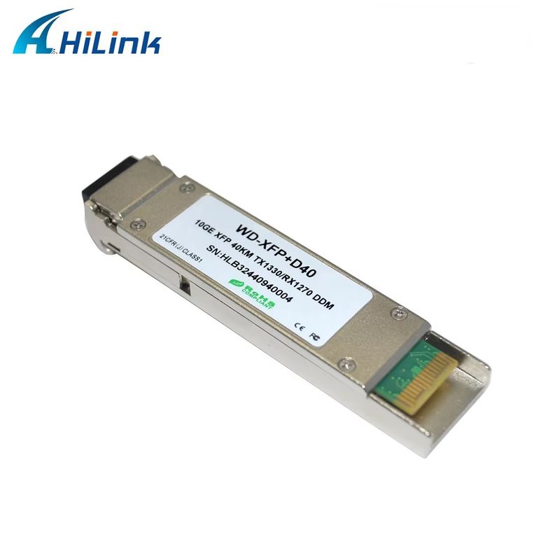 Kualitas tinggi 10G Ethernet WDM BIDI ER 40KM 1270/1330 XFP Optical Module Fiber Optic Equipment