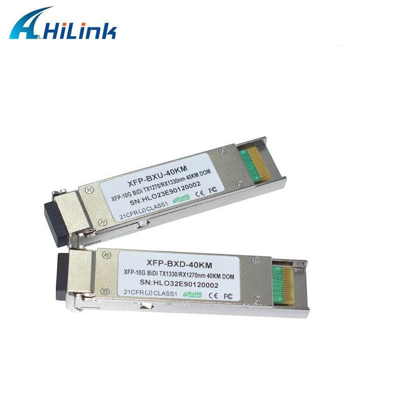 Kualitas tinggi 10G Ethernet WDM BIDI ER 40KM 1270/1330 XFP Optical Module Fiber Optic Equipment