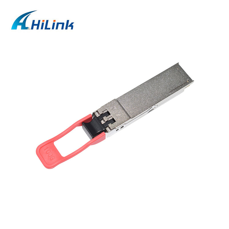 100Gb/s QSFP28 ER4 Optical Transceiver Module 40KM Hot Pluggable Duplex LC LAN WDM APD SMF RoHS-6 sesuai