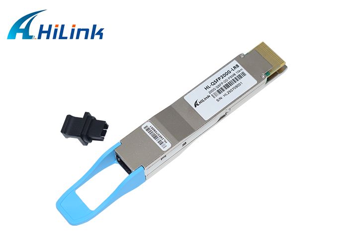 Transceiver Optik QSFP DD PSM8 10km 200G MPO16 dengan DDM/DOM Panjang Gelombang 1310nm untuk Integrasi Jaringan yang Mulus