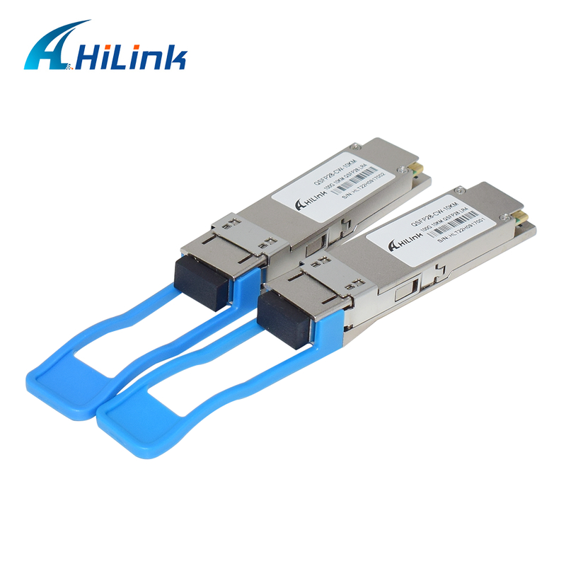 10KM Hot Pluggable 100Gb/s QSFP28 CWDM4 Optical Transceiver Module untuk LAN WAN Ethernet Switches Router Aplikasi
