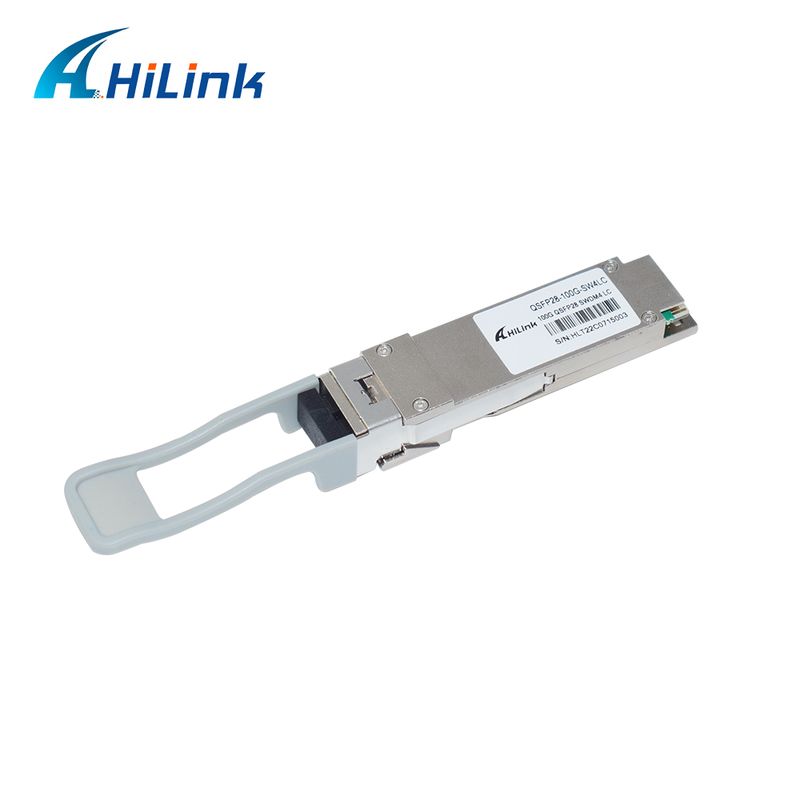 100G QSFP28 SWDM4 Transceiver Optik dengan Jarak 150m OM5 MMF dan Diagnostik Digital untuk Ethernet Links