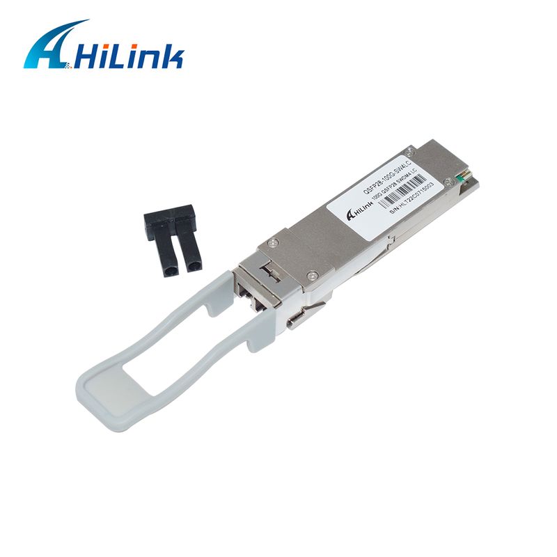100G QSFP28 SWDM4 Transceiver Optik dengan Jarak 150m OM5 MMF dan Diagnostik Digital untuk Ethernet Links
