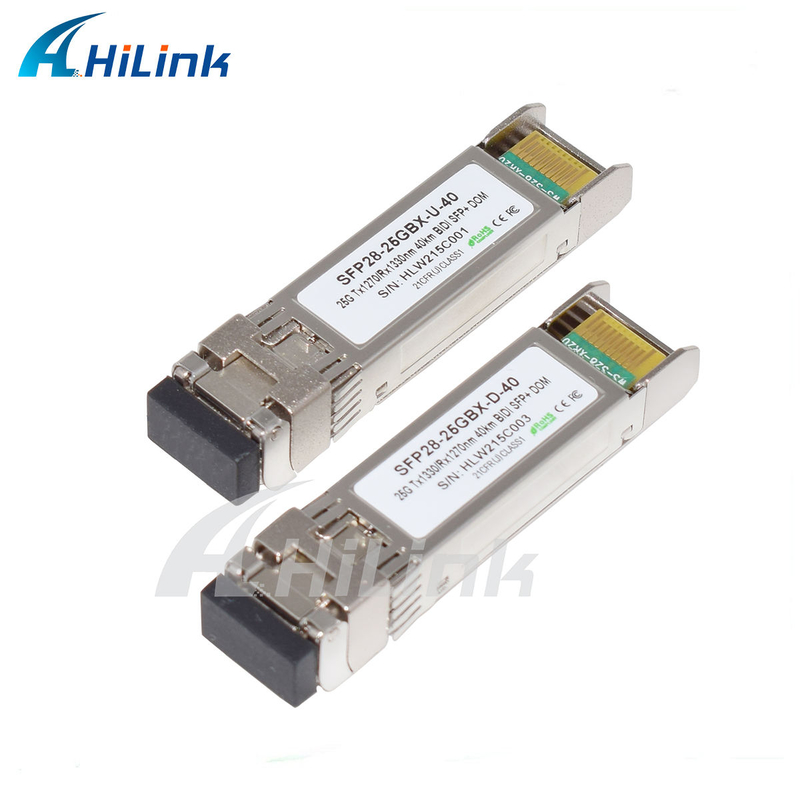 25Gbps BIDI 40KM 1270/1310nm 40KM APD LC DOM Transceiver 25G Ethernet Fiber Optic Transceivers