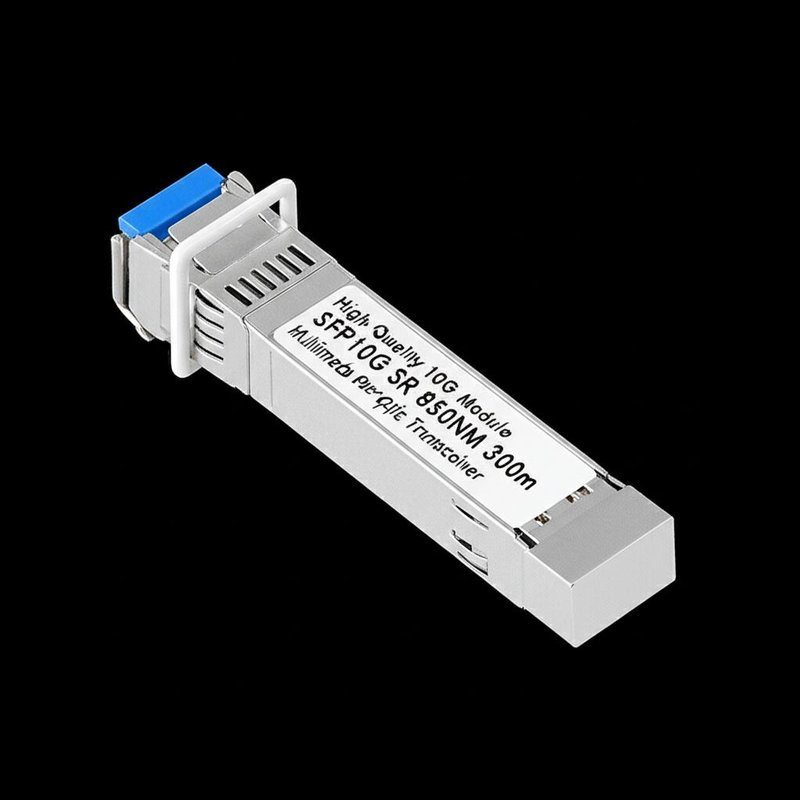 Modul SFP+ Multimode 10Gbps 850nm 300m, Transceiver Optik Fiber Hot-pluggable dengan Fungsi DDM