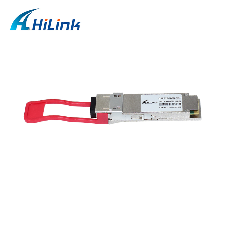 Modul Transceiver Optik QSFP28 100G dengan Jangkauan 40km, Konsumsi Daya Rendah (<4.5W), dan Kepatuhan RoHS 6/6 untuk Pusat Data