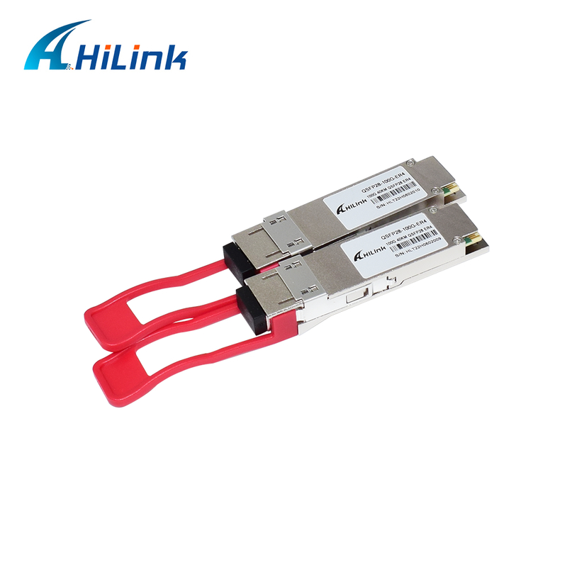 Modul Transceiver Optik QSFP28 100G dengan Jangkauan 40km, Konsumsi Daya Rendah (<4.5W), dan Kepatuhan RoHS 6/6 untuk Pusat Data