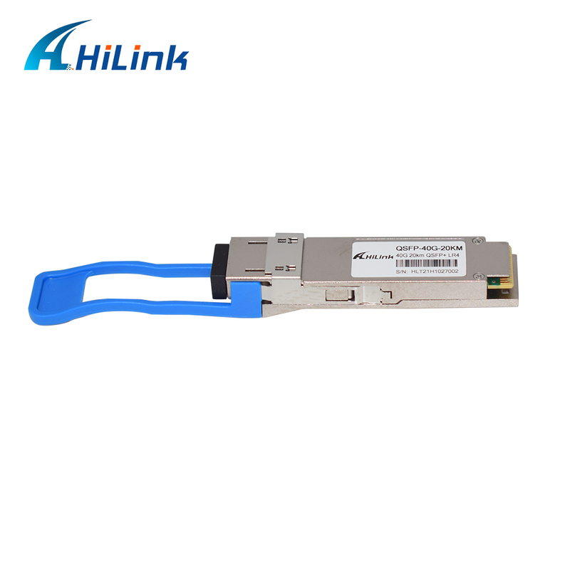 Transceiver Optik QSFP+ 40Gb/s 20km Hot Pluggable dengan Konektor LC Dupleks dan DDM untuk Operasi 0°C hingga 70°C
